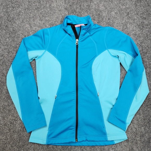 KLIM Jacket Womens Small Blue Fleece Full Zip Outdoor Riding Zip Pocket Snow - Picture 1 of 8